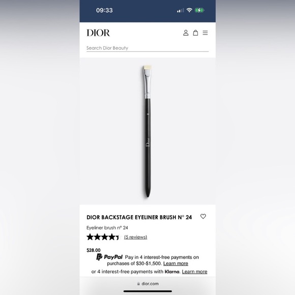 Dior Beauty Brush Set Travel Pouch NIB - Picture 8 of 12